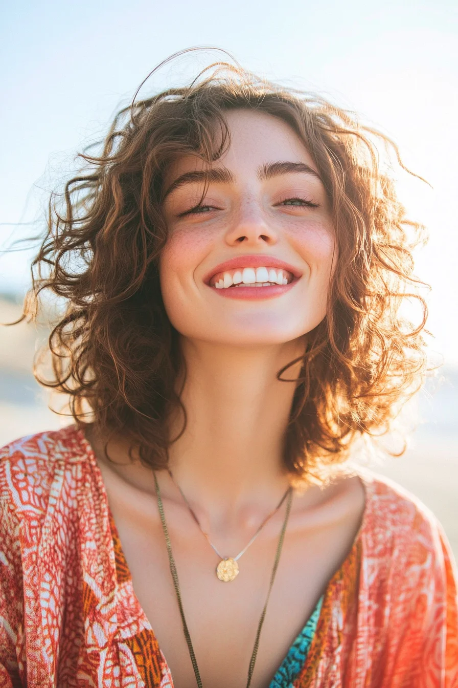 Effortlessly Chic: Embrace Your Natural Curls with this Stunning Hairstyle