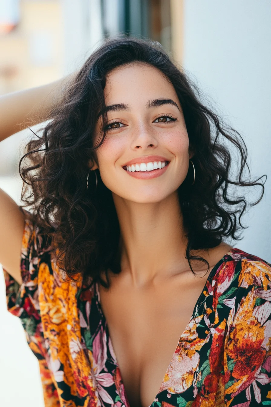 Effortlessly Chic: Embrace Your Natural Curls with This Stylish Look
