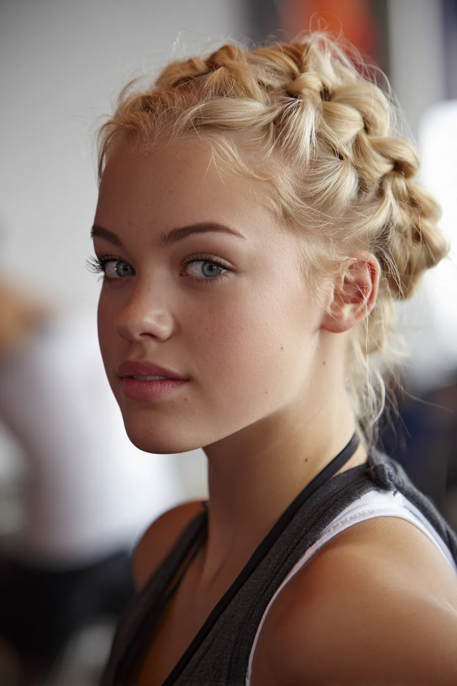 Braided Crown: Double Dutch Braids for Medium-to-Long Hair