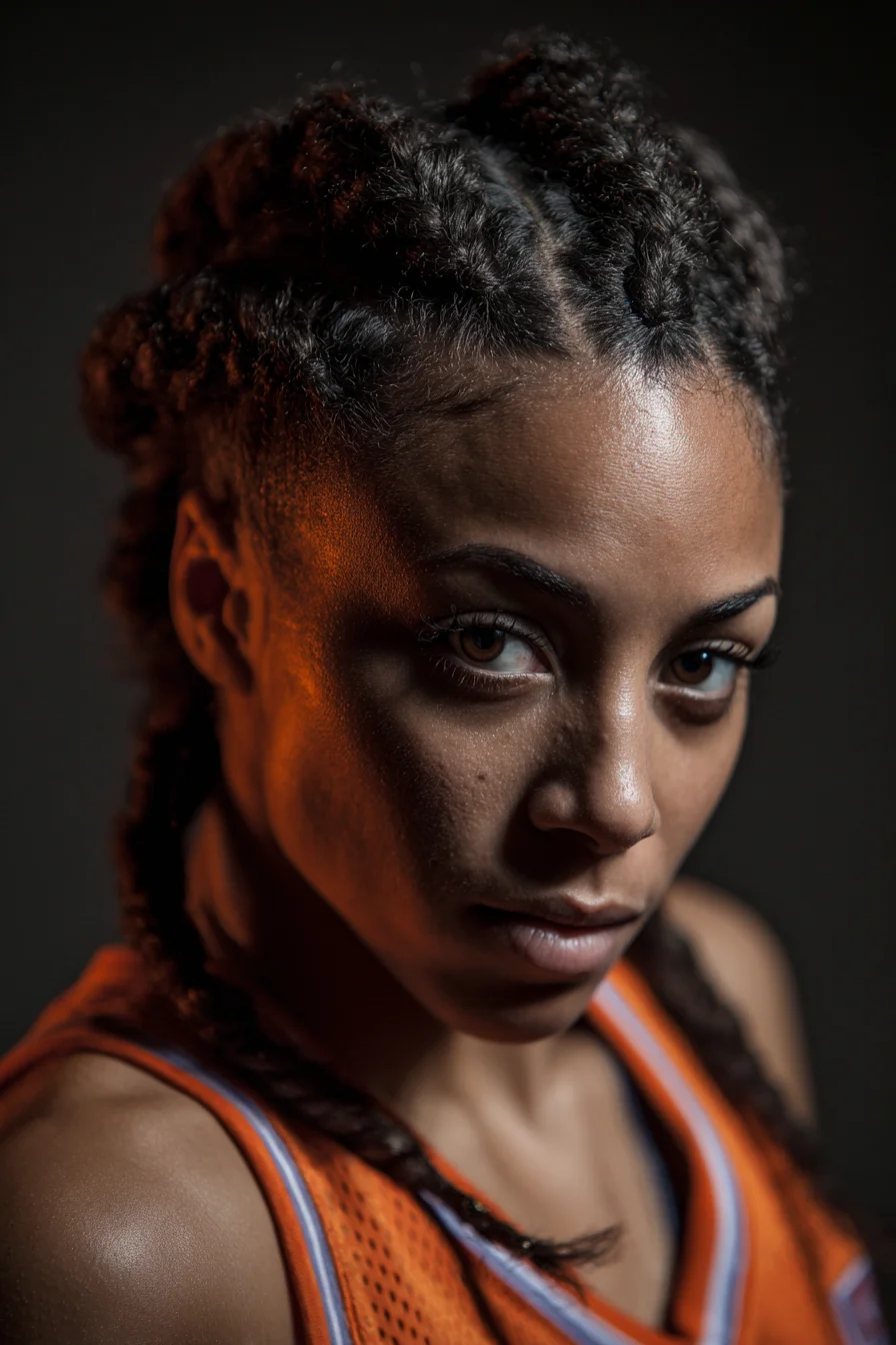 Chunky Center Cornrows into Two Rope Twists — Protective Braided Style