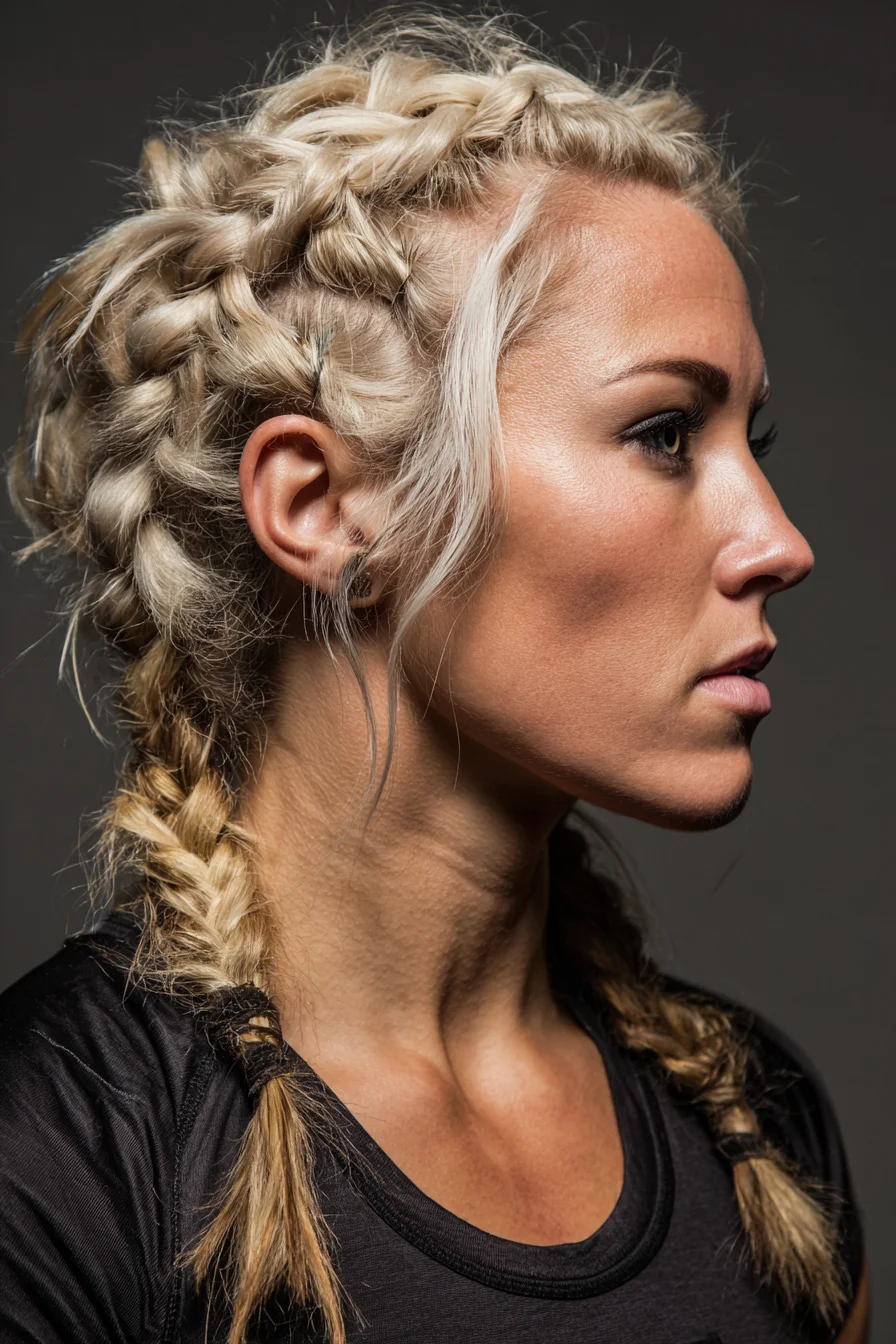Double Dutch (Boxer) Braids with Soft Face‑Framing Pieces