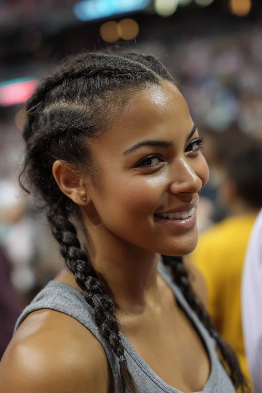 Double Dutch Braids (Cornrow-Style Pigtails) for Textured Hair