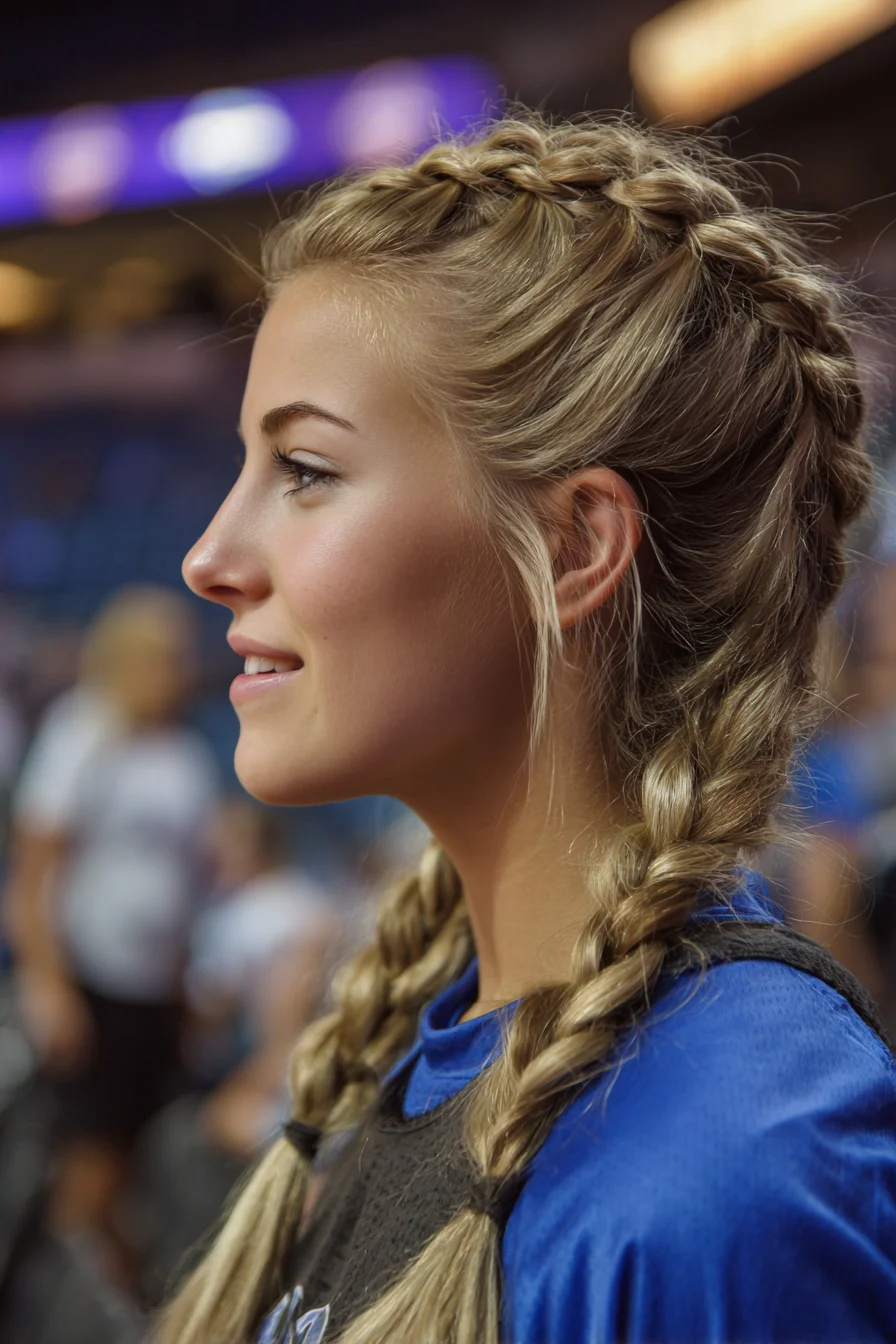 Double Dutch Braids (Crown-to-Pigtails) with Face‑Framing Pieces