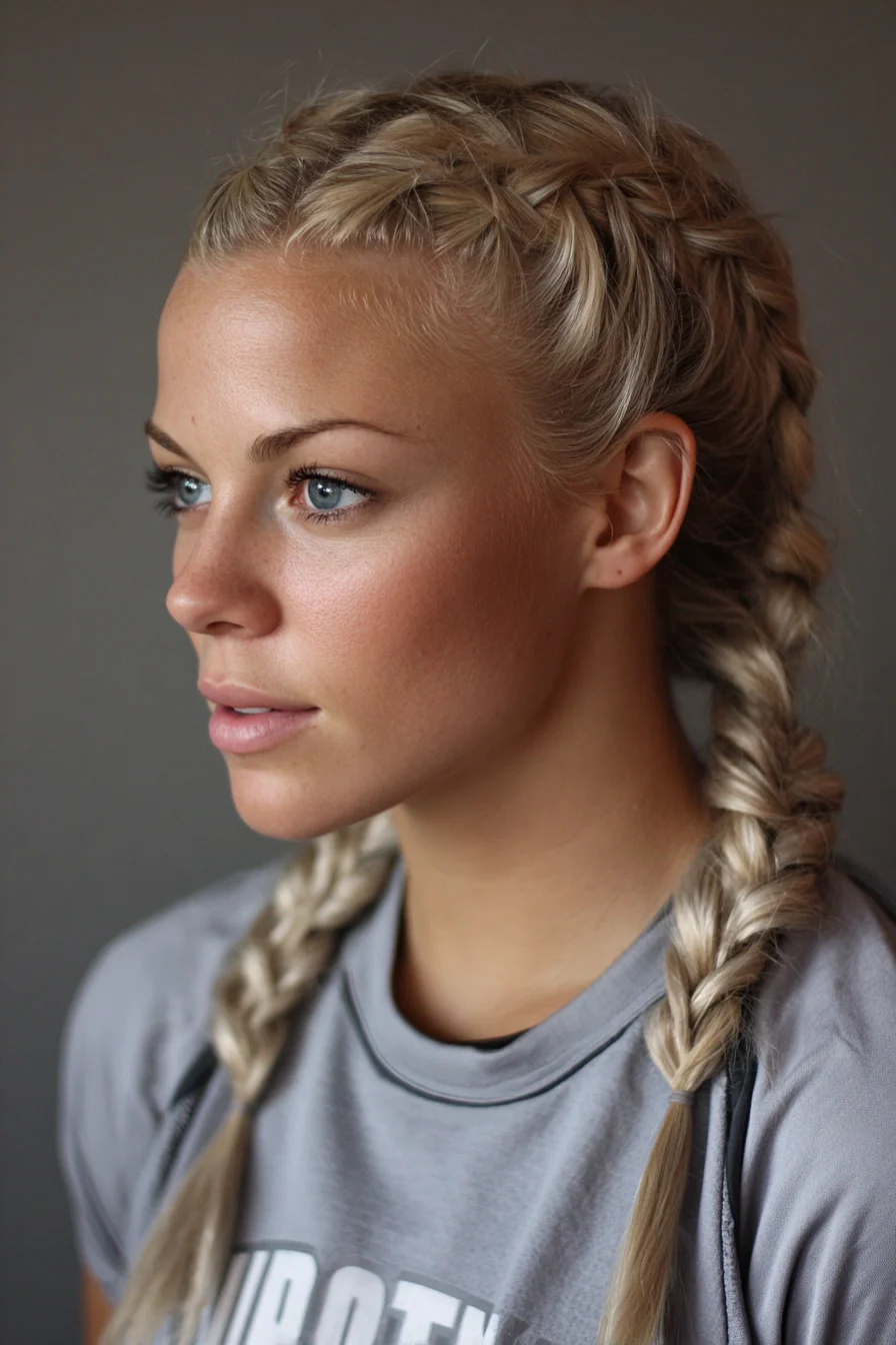 Double Dutch Braids — Sporty Braided Pigtails for Medium to Long Hair