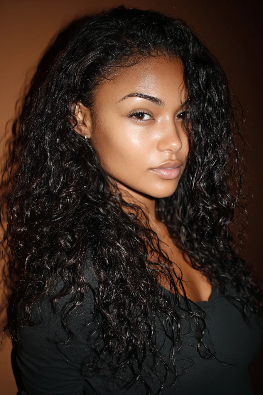 Glossy Defined Natural Curls — Wash-and-Go for 3A–3C Hair