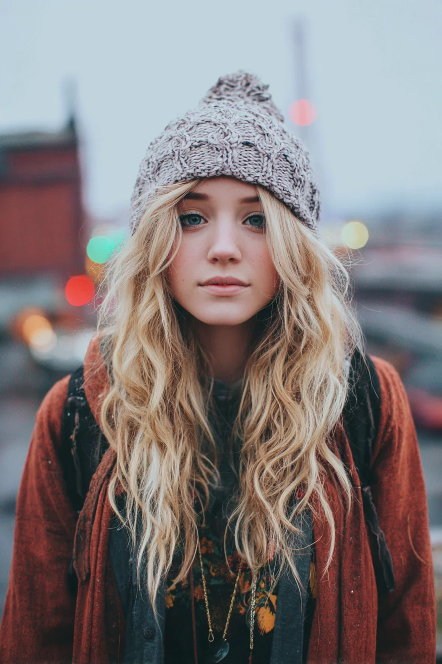 Long Beachy Textured Waves — Loose Blonde Waves for Layered Lengths