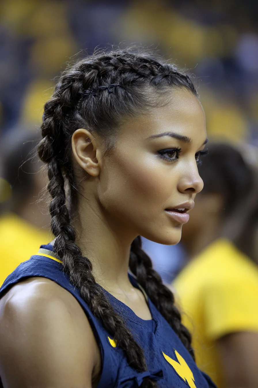 Sleek Double Dutch (Boxer) Braids for Medium–Long Hair