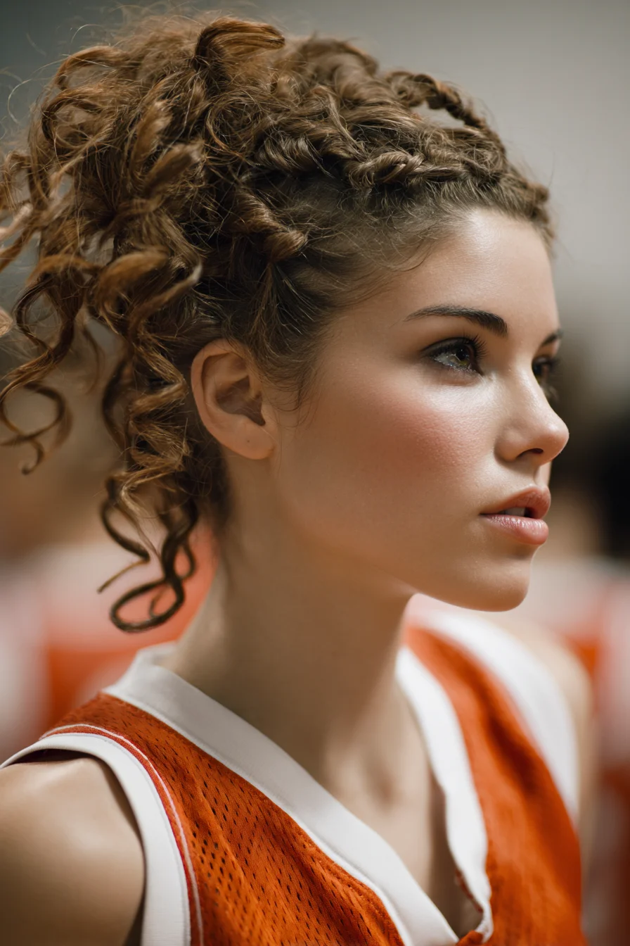 Textured Curly High Ponytail with Mini Twists