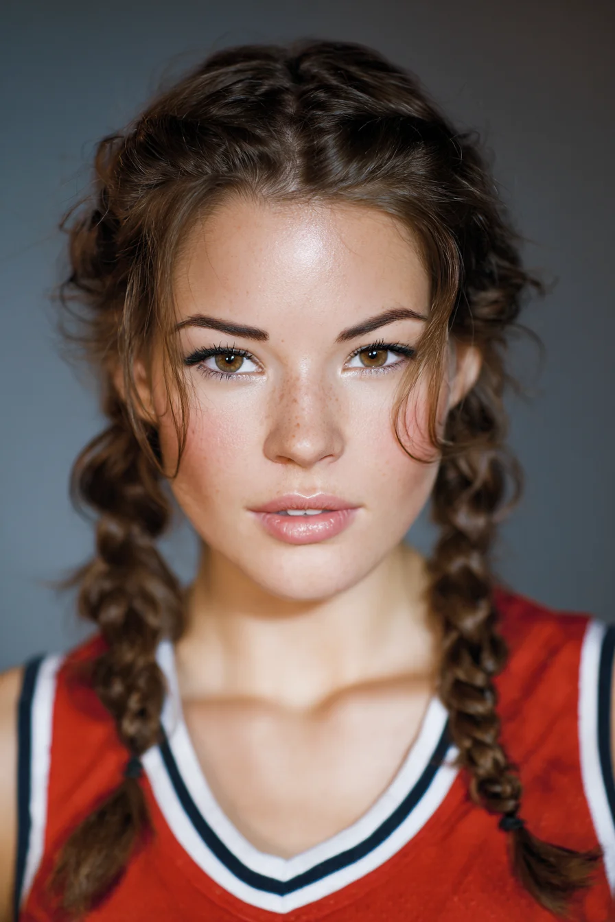 Textured Double Dutch Braids with Face‑Framing Pieces