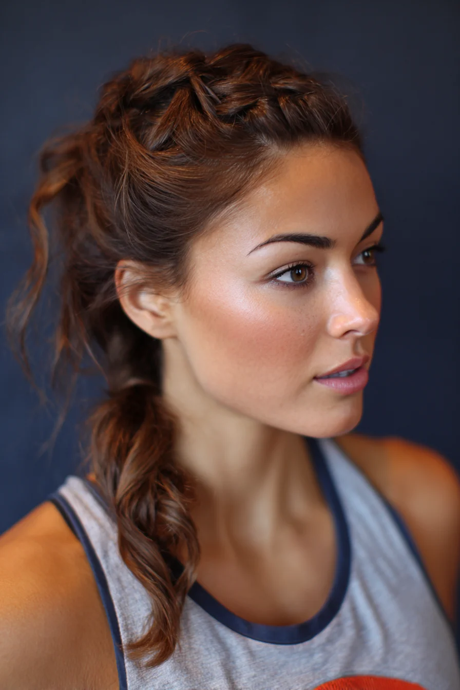 Textured Dutch-to-Fishtail Combination Braid for Medium to Long Hair