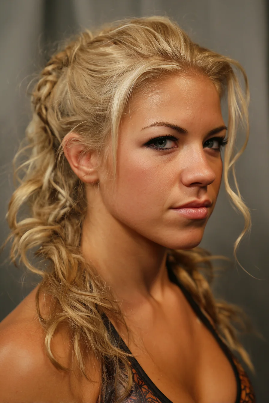 Textured Half‑Up Pony with Braided Accents and Loose Face‑Framing Waves