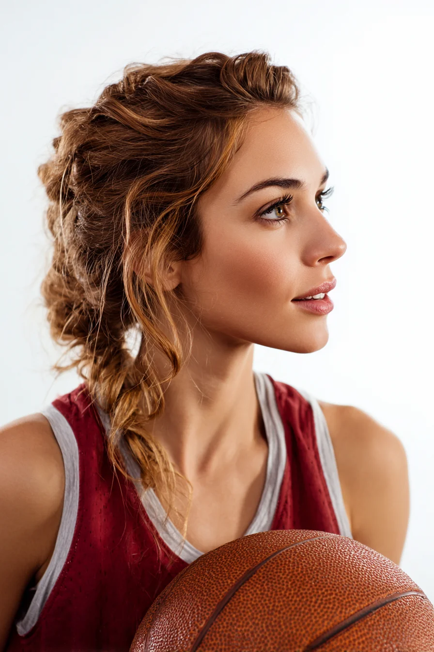 Textured Messy Side Braid — Tousled Crown Braid for Medium to Long Hair