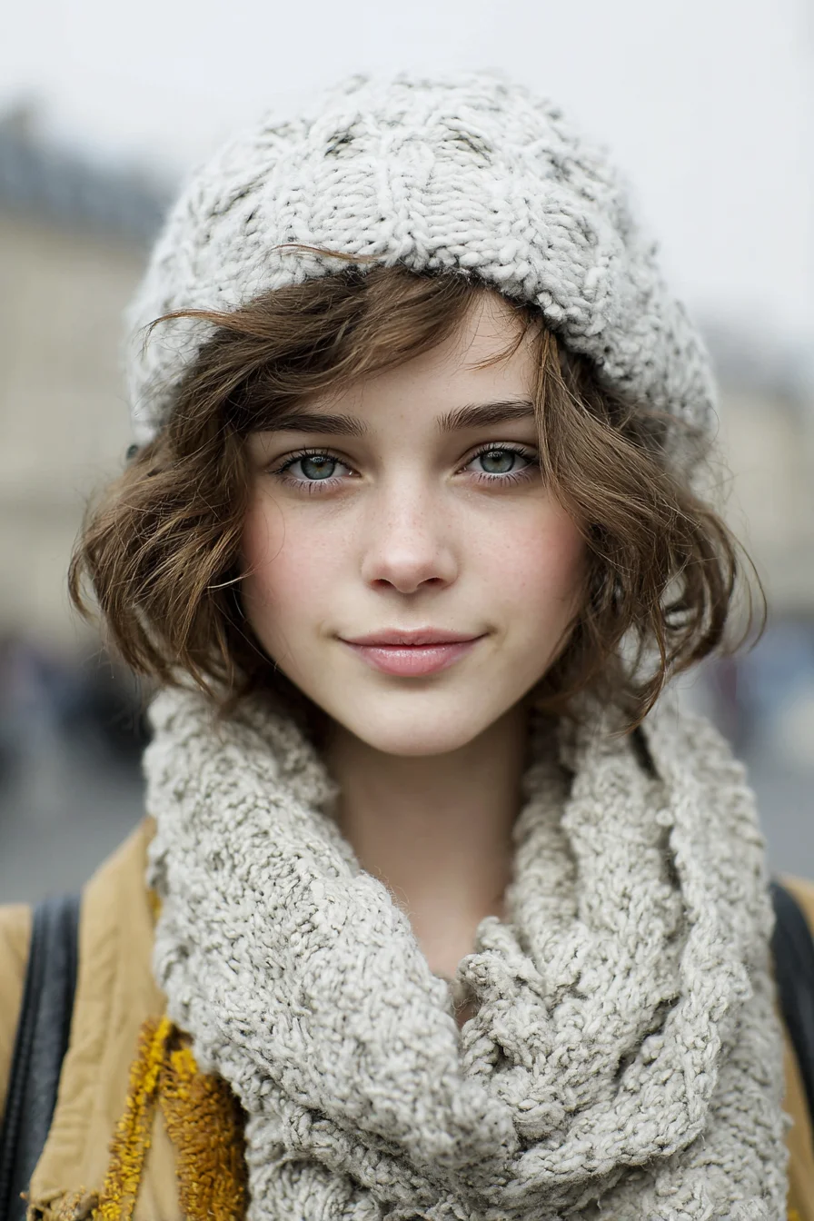 Textured Tousled Wavy Bob — Short Beachy Waves for Fine to Medium Hair