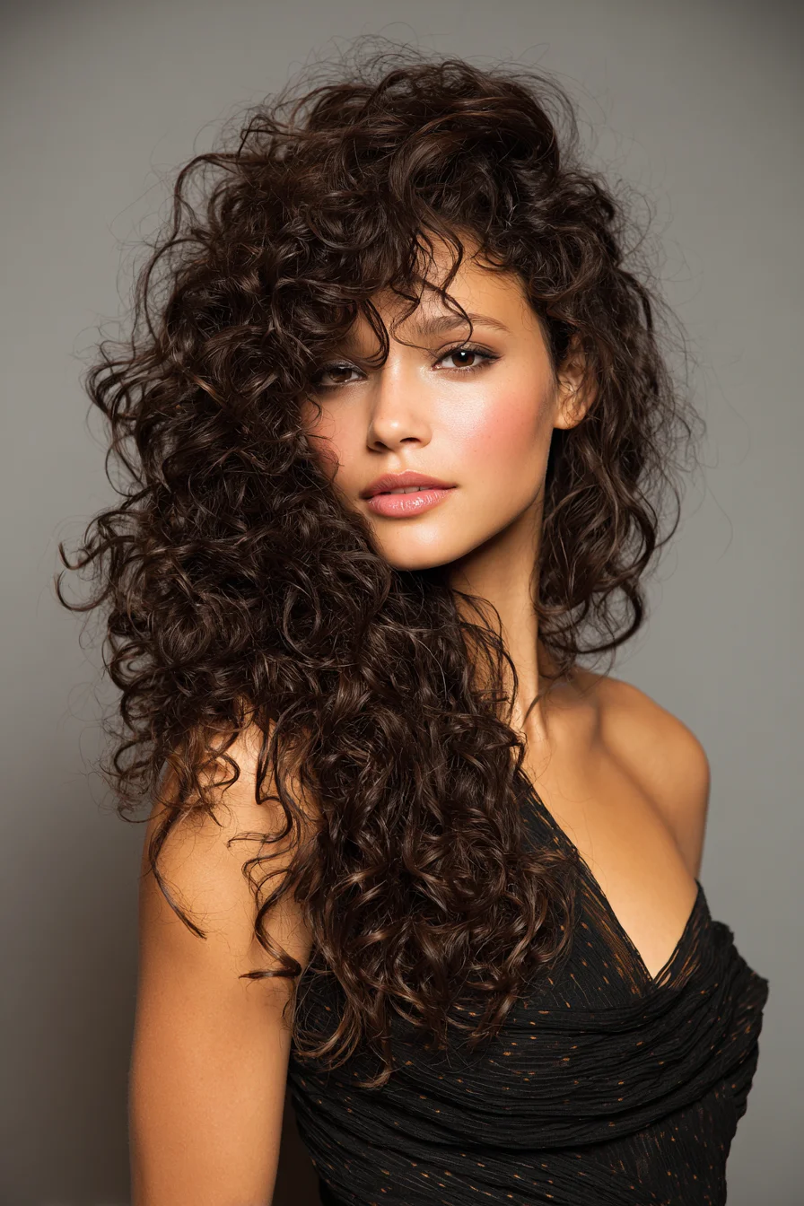 Big Side-Swept Curls for Serious Volume and Touchability