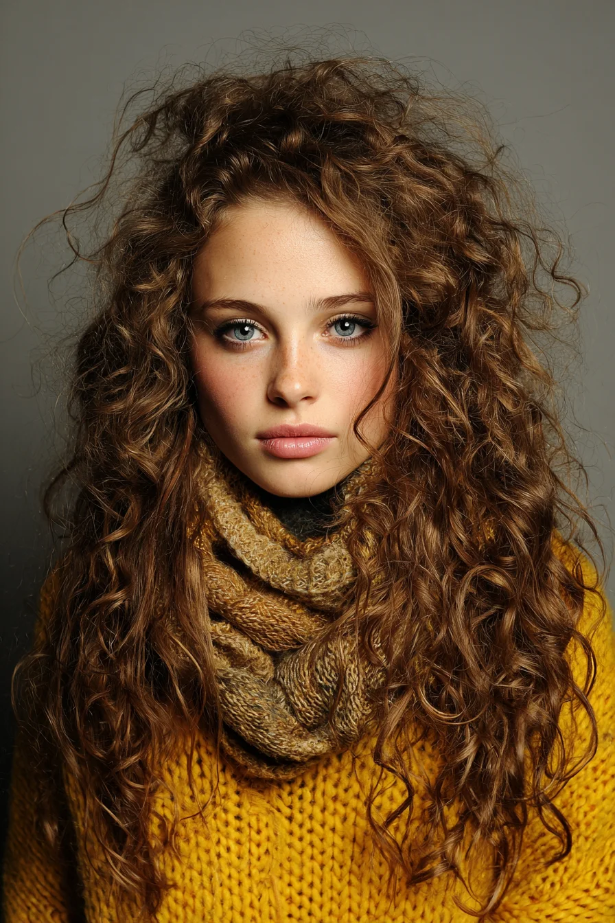 Big Voluminous Curls with a Casual Boho Vibe for Everyday Wear