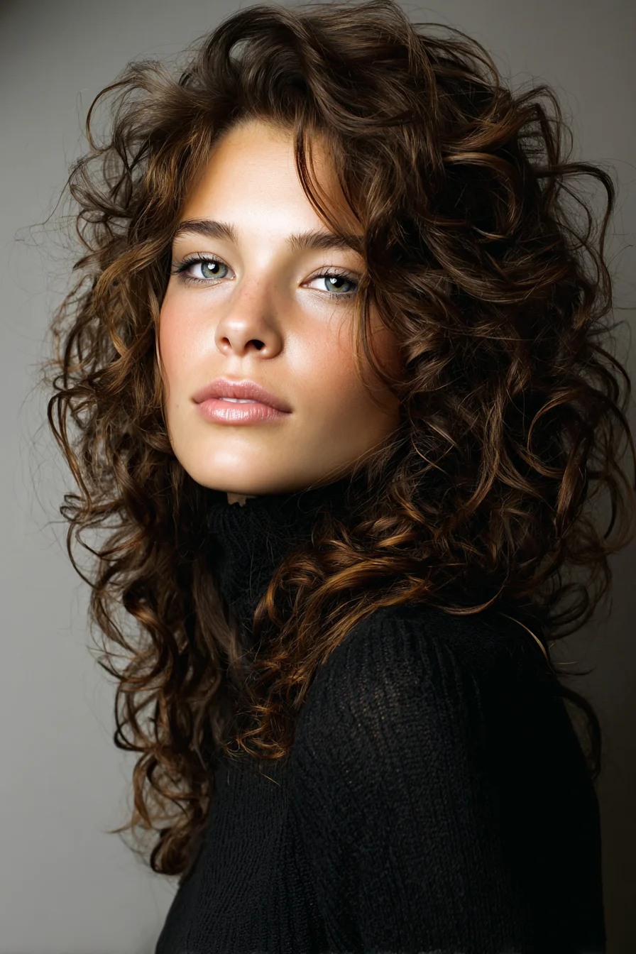 Bouncy Layered Curls for That Effortless Bedhead Look