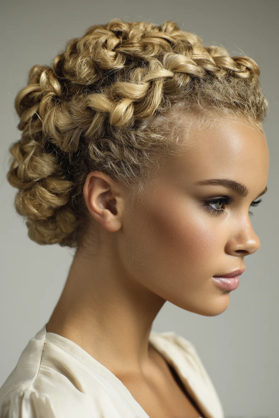Braided Updo Hairstyles Ideas for Curly Hair Inspiration