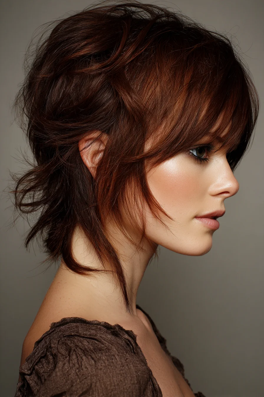 Choppy Layered Pixie with Soft, Tousled Bangs