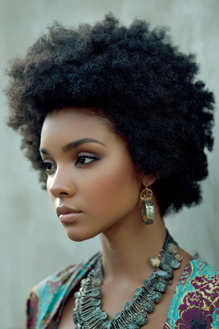 Classic Shaped Afro Bold Texture, Easy Maintenance