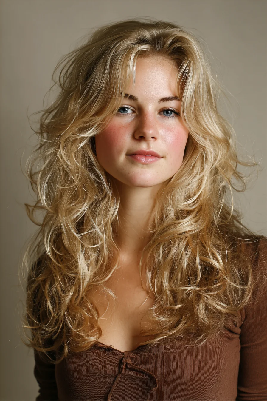 Curtain Bangs and Beachy Layers for Low-Maintenance Volume