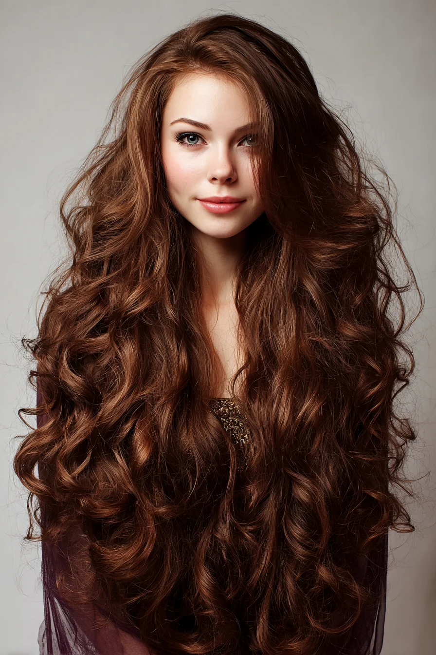 Dreamy Big Curls for Long Thick Hair with Soft Volume