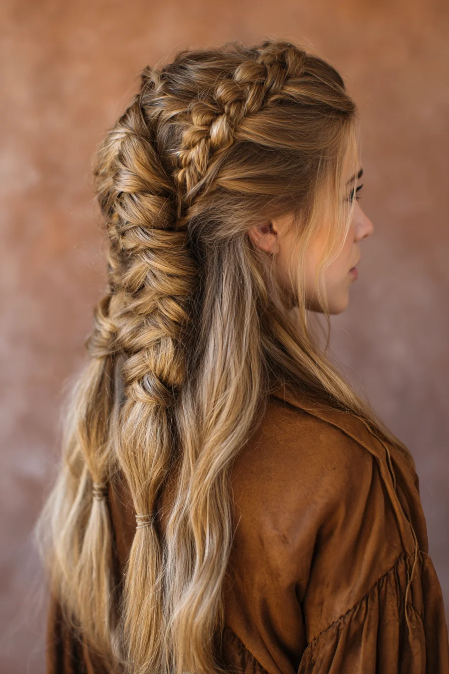 Easy Boho Braided Hairstyles Ideas for Long Hair