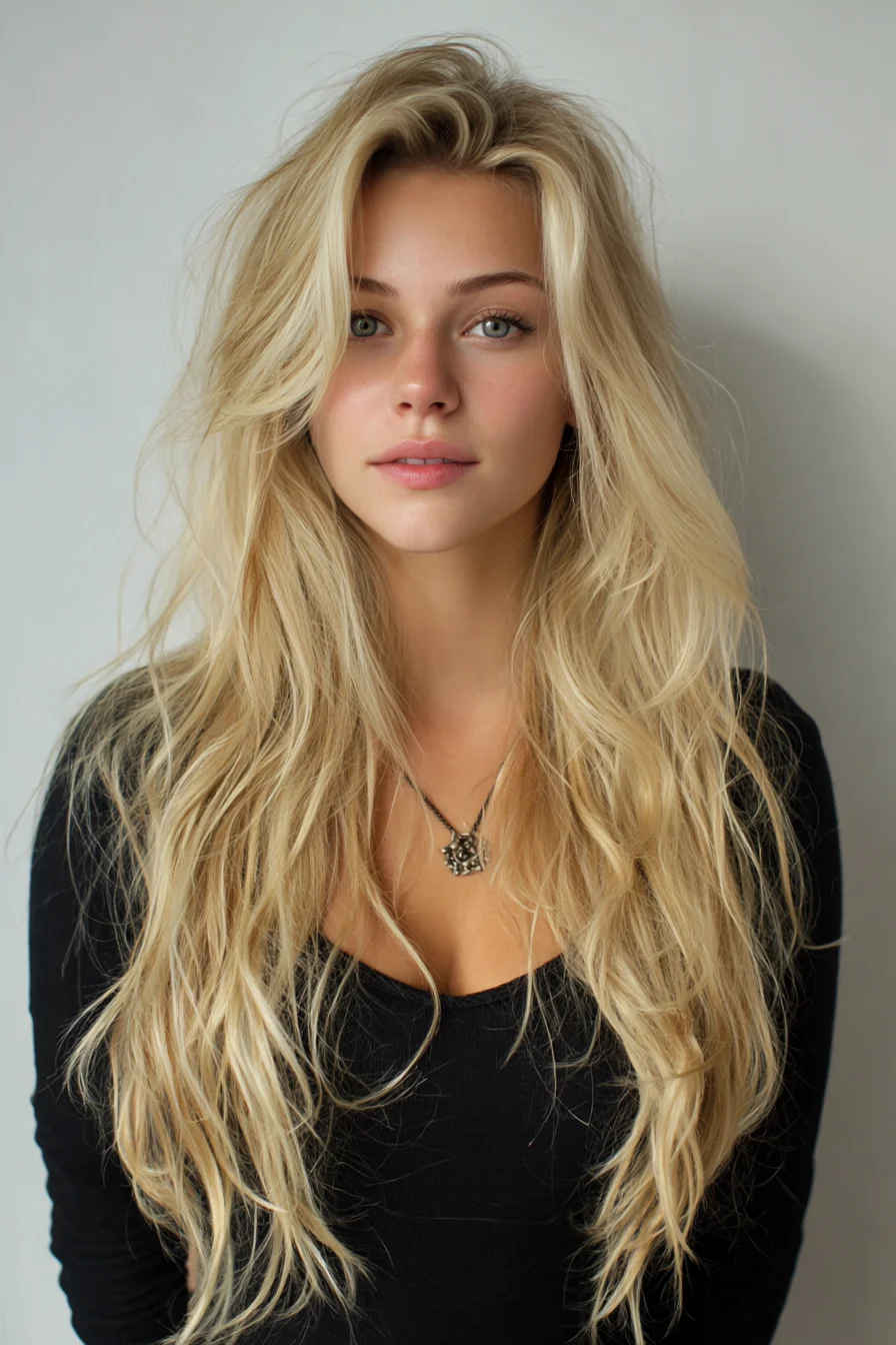 Effortless Beachy Waves with Face-Framing Layers