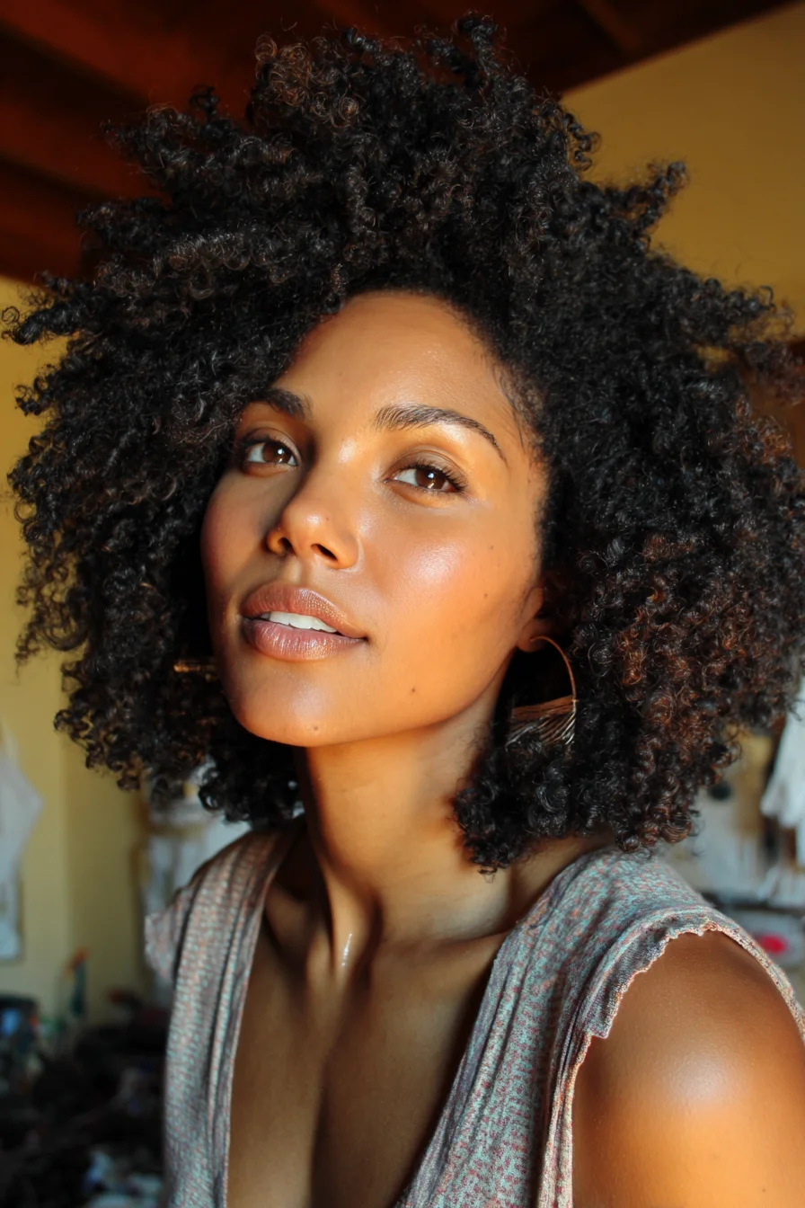 Everyday Defined Afro with Tapered Shape and Volume