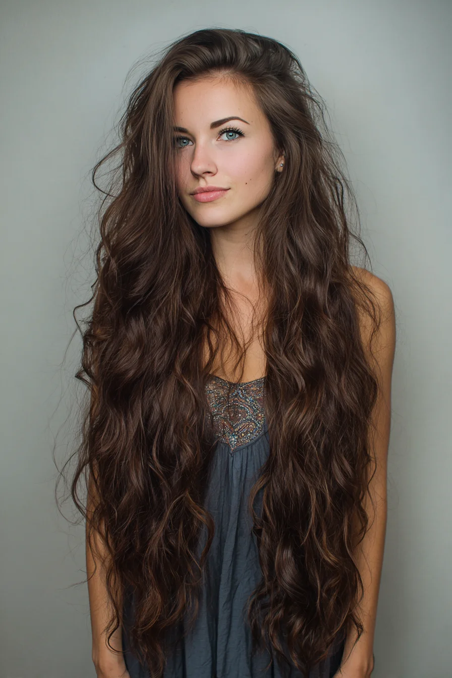 Long Beachy Waves with Lots of Volume and Texture