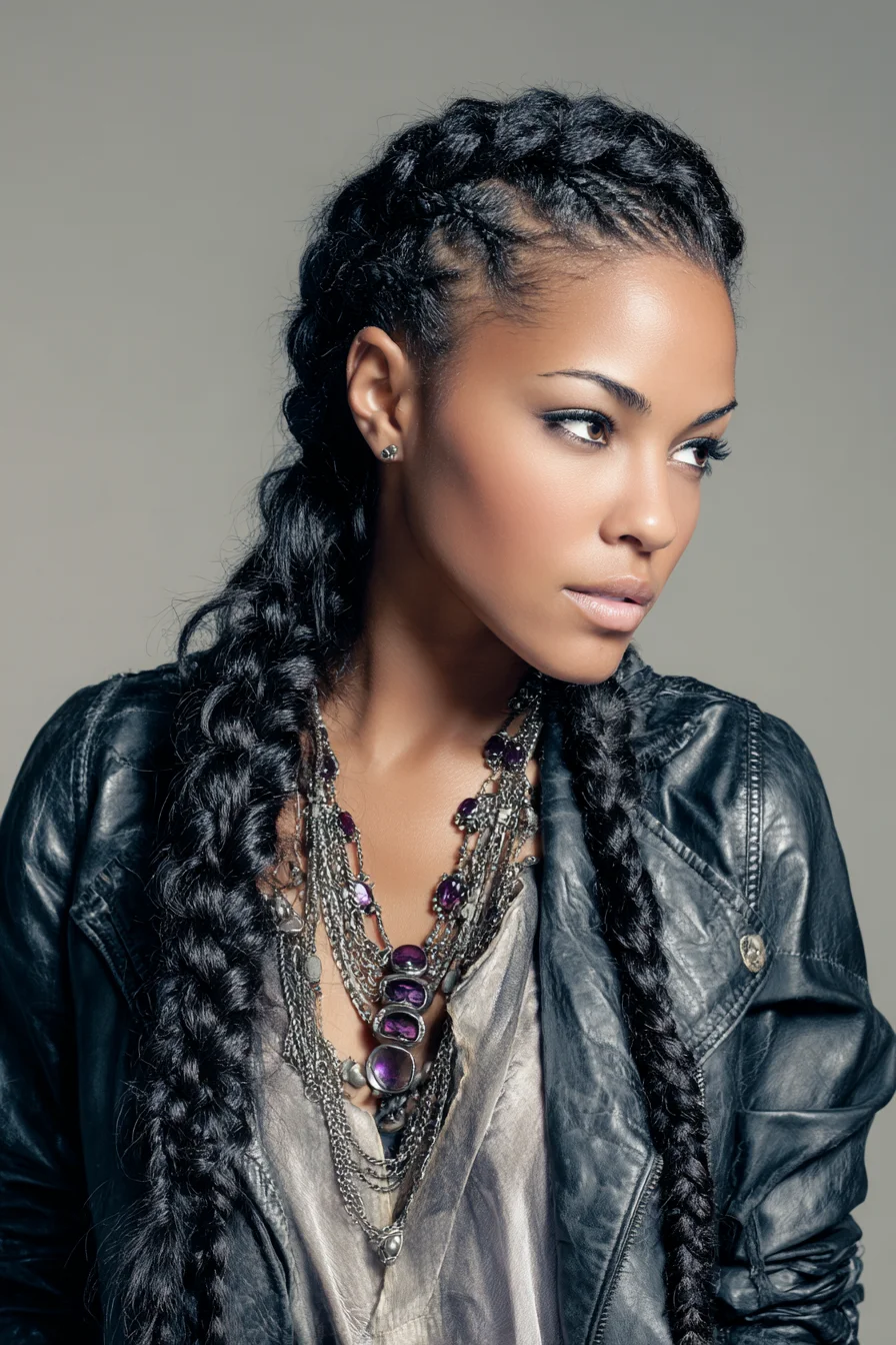 Long Braided Hairstyles Ideas for Thick Hair & Volume