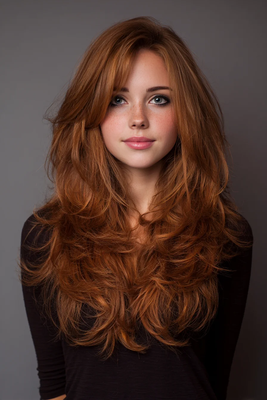 Long Feathered Layers for Airy Volume and Face-Framing