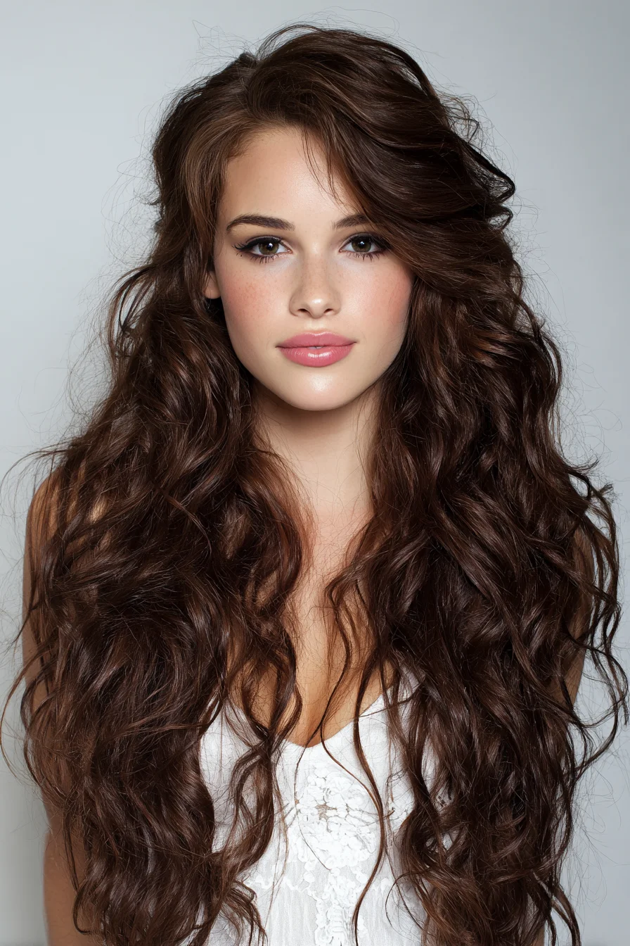 Loose Beachy Waves with Lived-In Volume for Long Hair