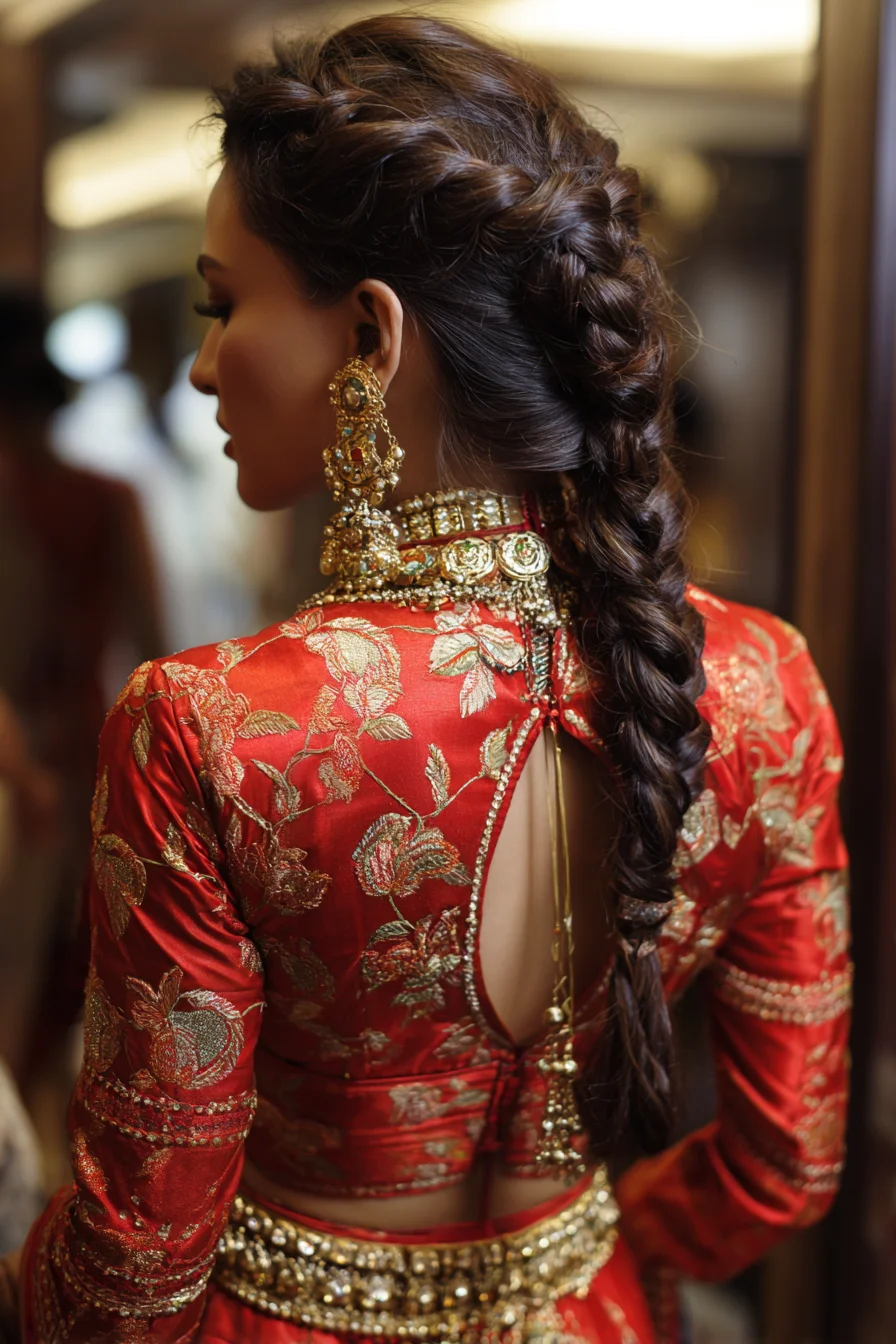 Loose Fishtail Braid with Messy Volume for Events