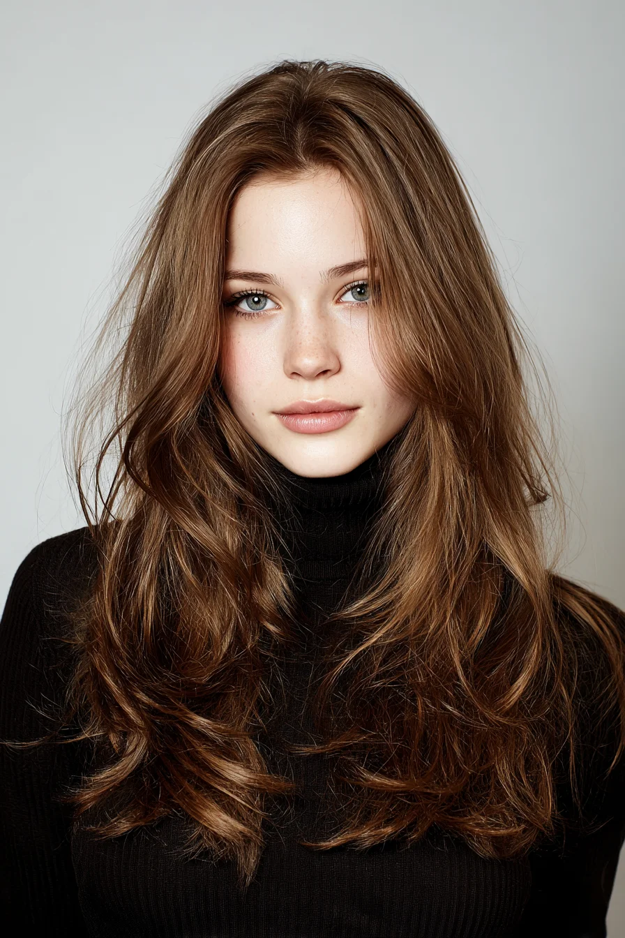 Loose Layered Cut with Feathered Ends for Volume