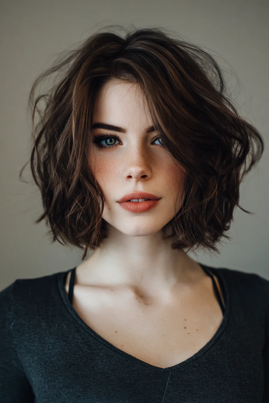 Messy Textured Bob for Volume and Effortless Style