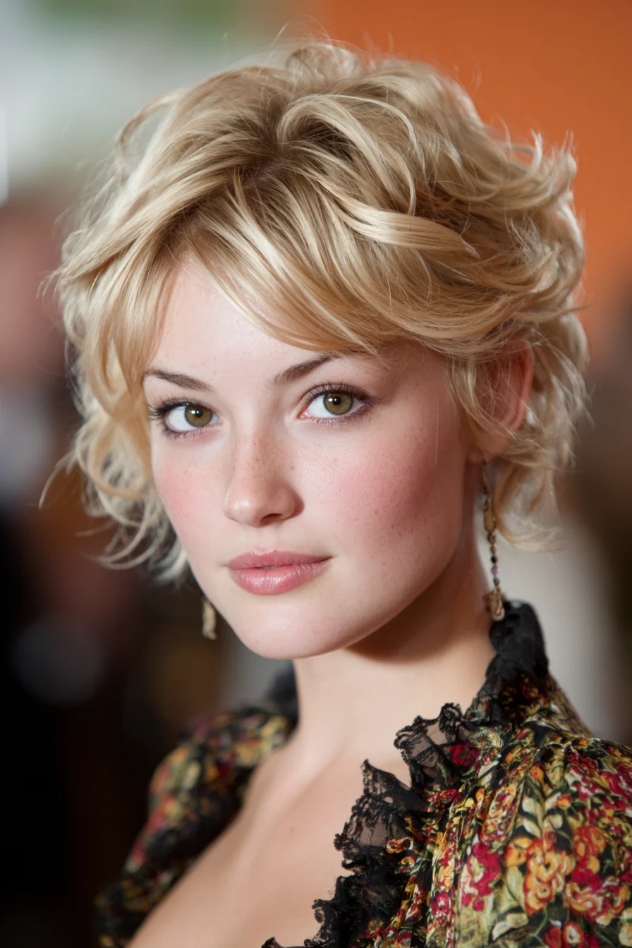 Piecey Short Shag with Soft Bangs for Fine Hair