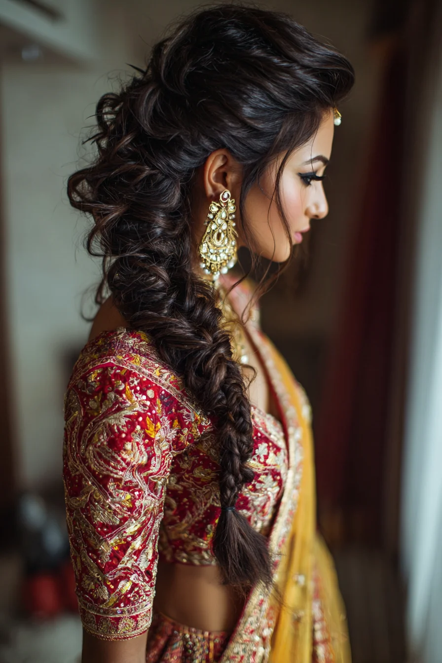 Romantic Textured Side Braid with Soft Face-Framing