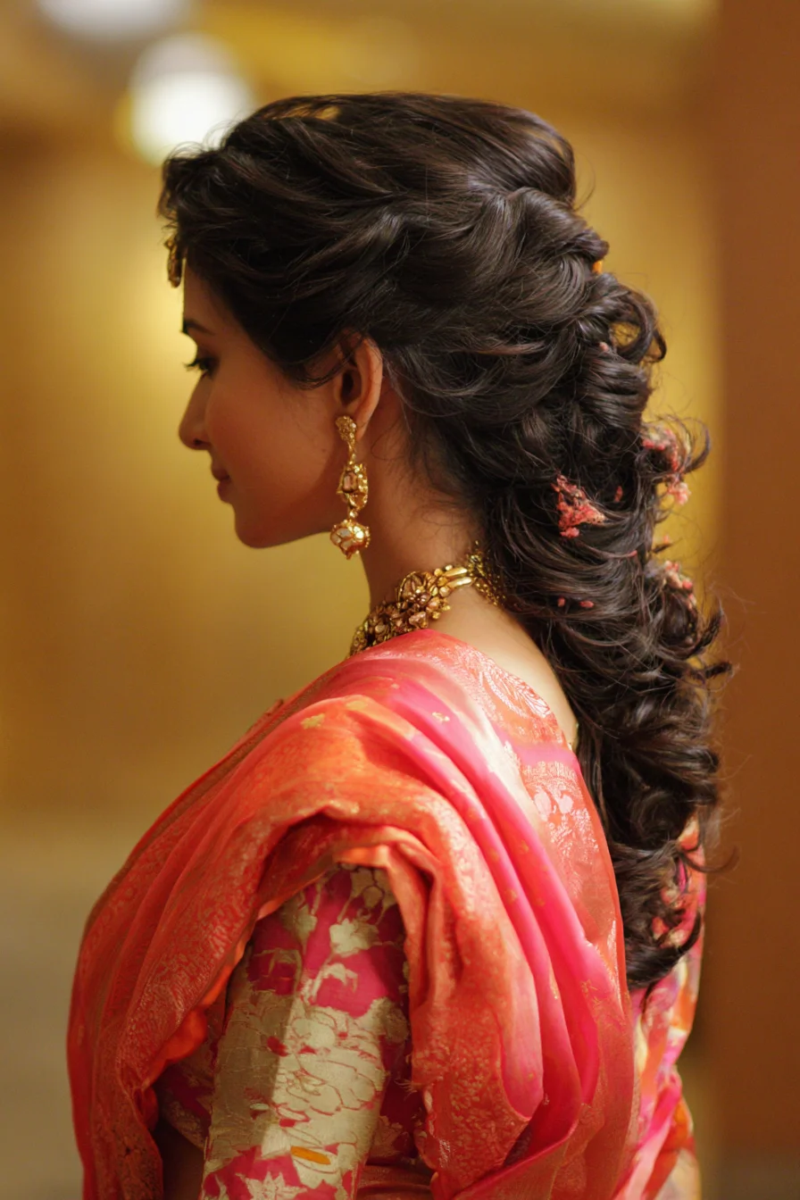 Romantic Twisted Curls Half-Up for Special Events