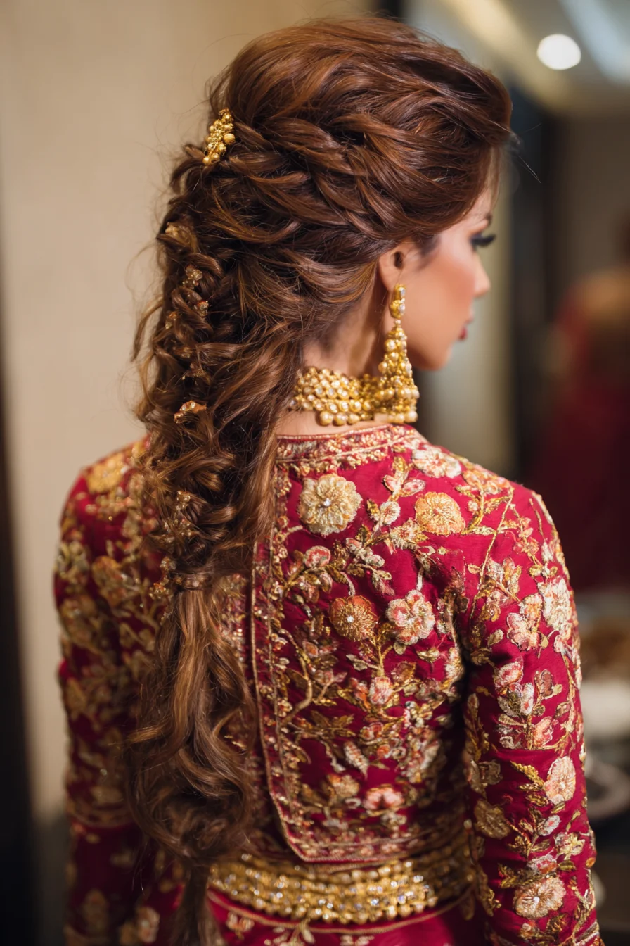 Romantic Twisted Fishtail with Soft Volume for Wedding