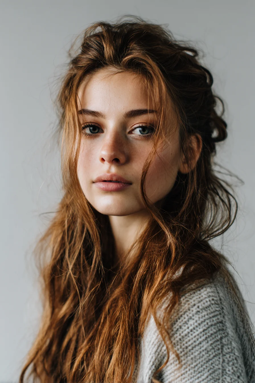 Soft Half-Up, Half-Down with Face-Framing Pieces