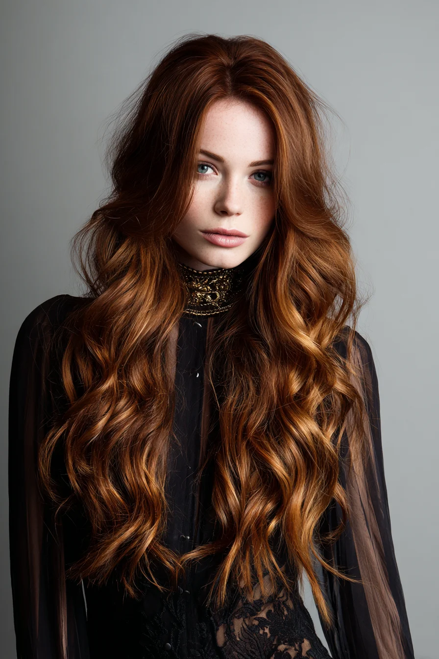 Soft Long Loose Waves with Face-Framing Layers