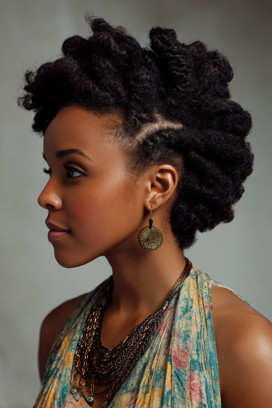 Soft Sculpted Twists Pinned Back for Natural Volume