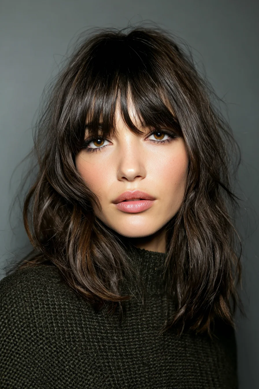 Soft Shag with Curtain Bangs for Everyday Style