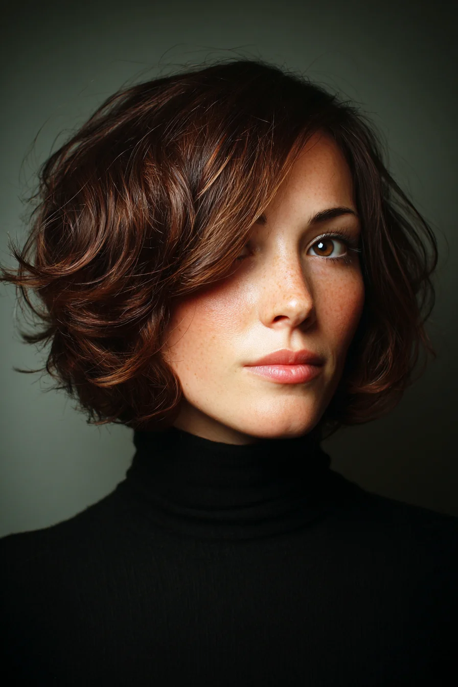 Soft Textured Bob with Face-Framing Waves for Everyday