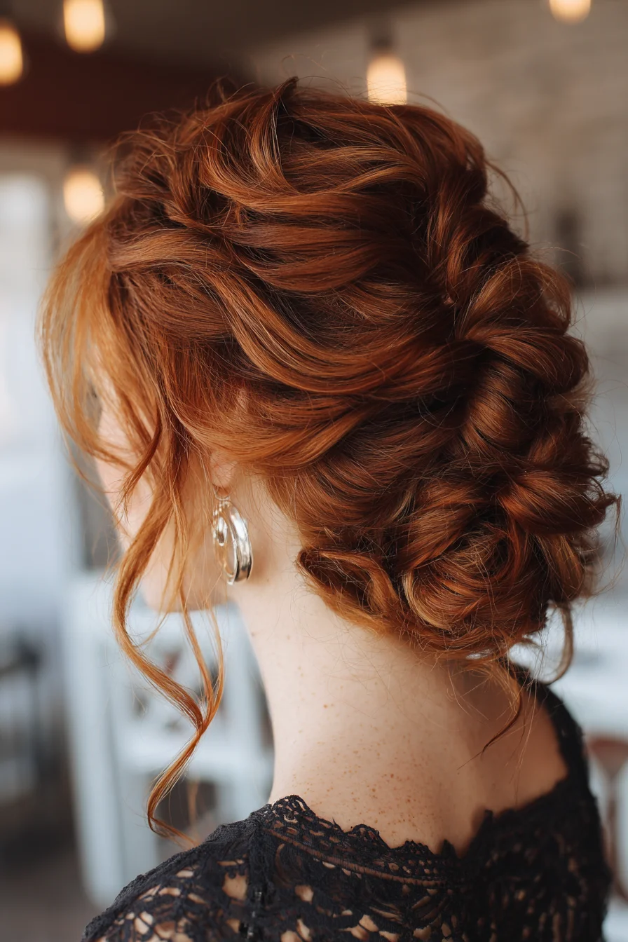 Soft Twisted Updo with Face-Framing Tendrils, Easy