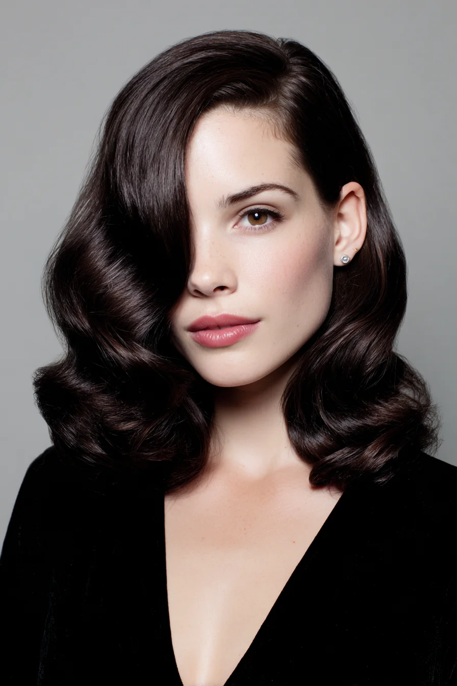Soft Vintage Waves for Medium-to-Thick Hair and Shine