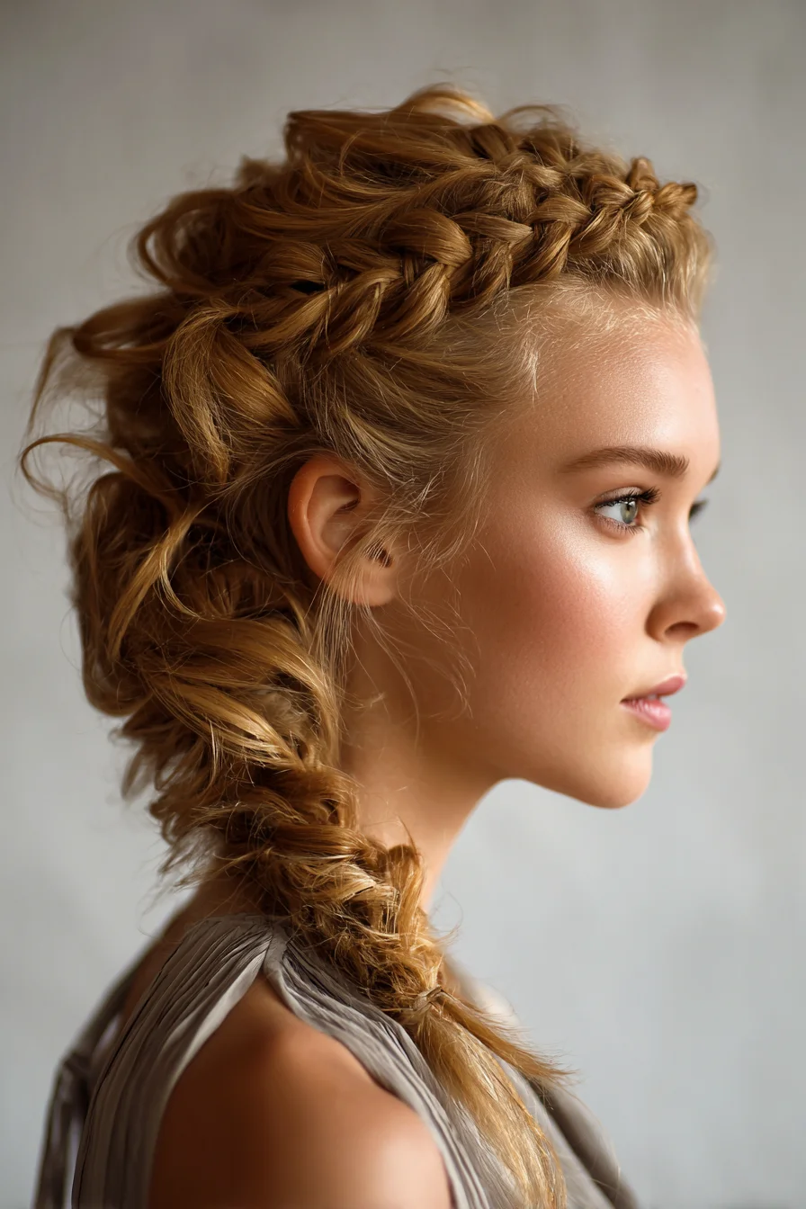 Textured Boho Braided Hairstyles Ideas for Long Hair