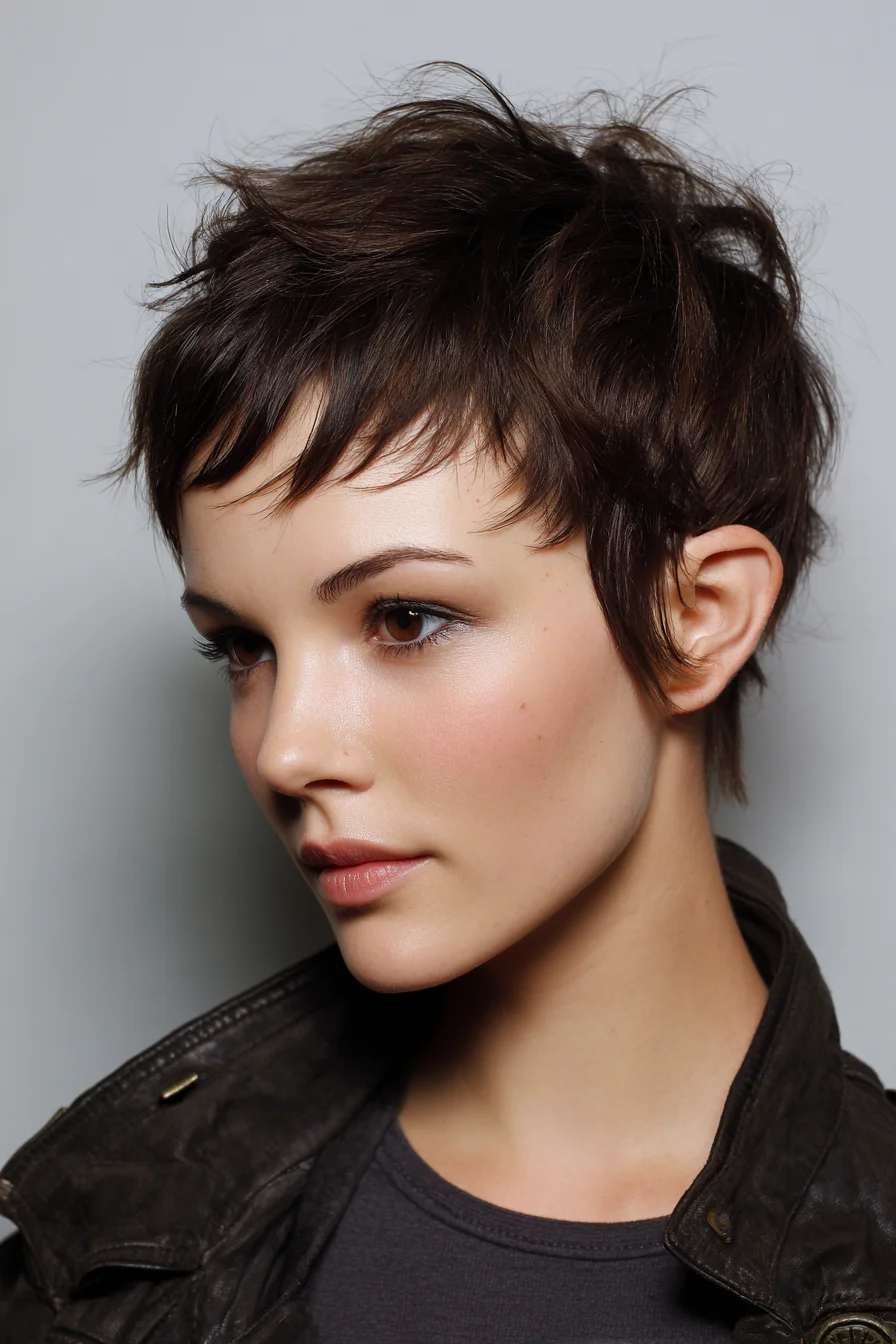 Textured Pixie with Choppy Fringe for Soft Volume