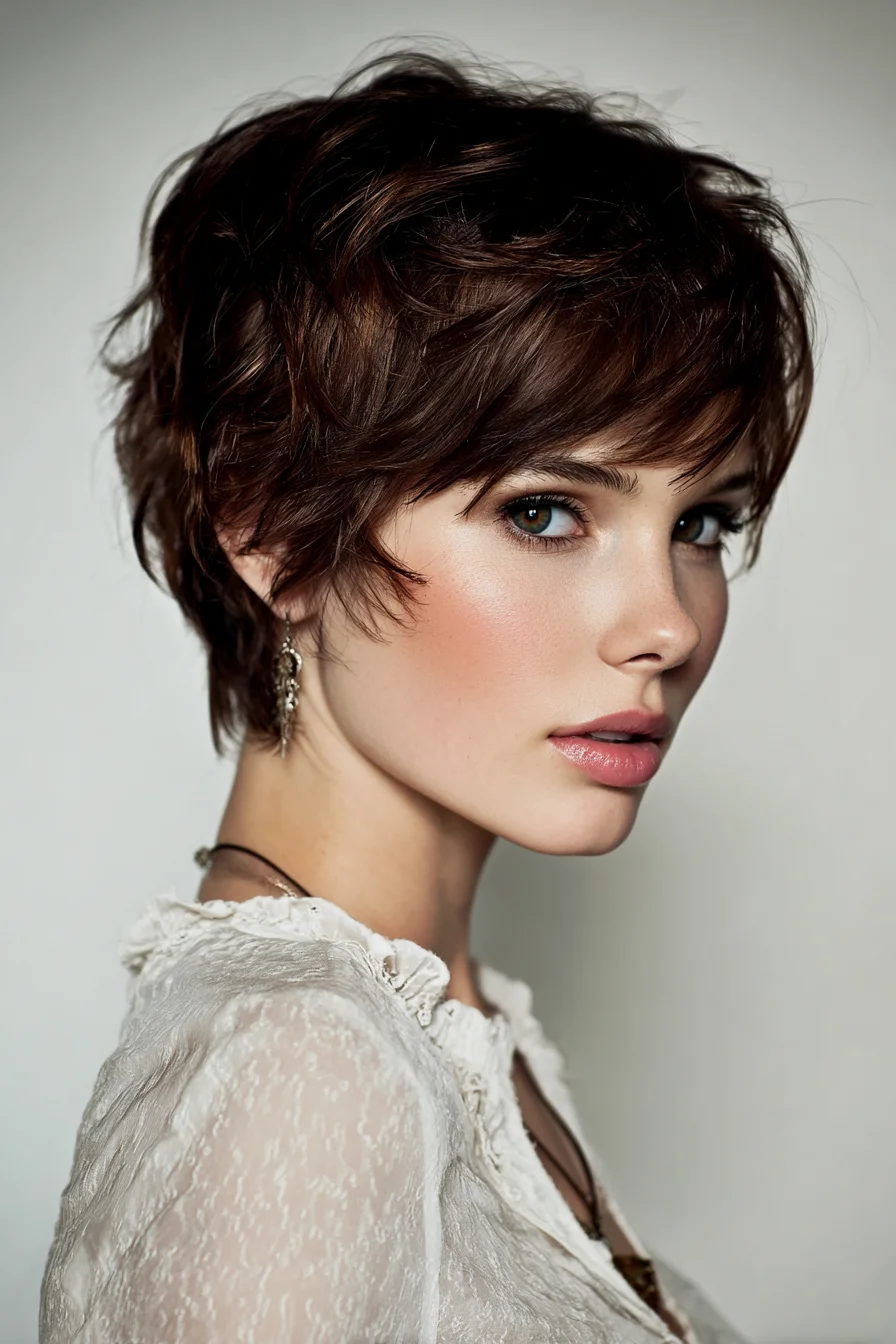 Textured Pixie with Soft Fringe for Everyday Wear