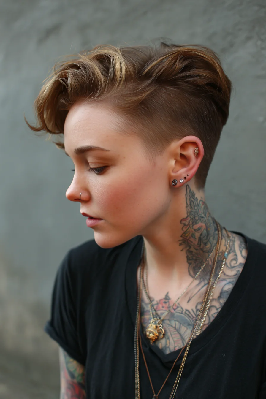 Textured Undercut with Tousled Top for Everyday Edge